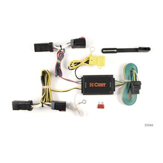 CURT 55546 Custom Wiring Harness, 4-Way Flat Output, Select Chrysler 300 C