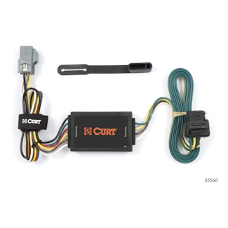 CURT 55560 Custom 4-Flat, Select Chevy Equinox, Pontiac Torrent, OEM Tow Package Required