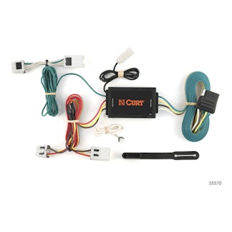 CURT 55570 Custom Wiring Harness, 4-Way Flat Output, Select Nissan Quest
