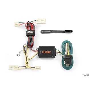 CURT 56058 Custom Wiring Harness, 4-Way Flat Output, Select Kia Amanti, Optima Sedan