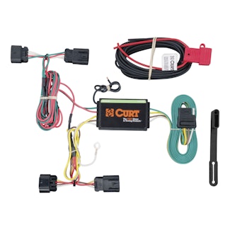 CURT 56211 Custom Wiring Harness, 4-Way Flat Output, Select Chrysler 200, Dodge Avenger