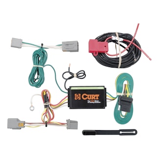 CURT 56218 Custom Wiring Harness, 4-Way Flat Output, Select Ford Transit Connect