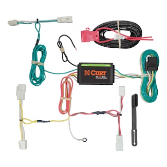 CURT 56261 Custom Wiring Harness, 4-Way Flat Output, Select Toyota Sienna