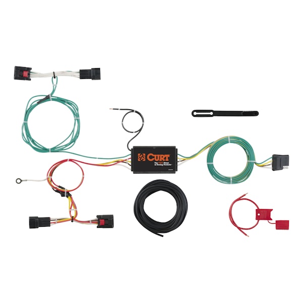 CURT 56297 Custom Wiring Harness, 4-Way Flat Output, Select Land Rover Discovery Sport