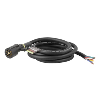 CURT 56602 Replacement 7-Way RV Blade with 8' Wires (Trailer Side)