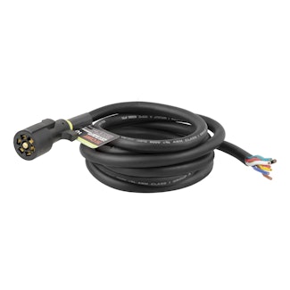CURT 56603 Replacement 7-Way RV Blade with 10' Wires (Trailer Side)