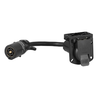 CURT 57003 7-Way RV Blade LED Electrical Adapter (Not a Wiring Extension)