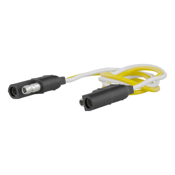 CURT 58021 2-Way Flat Connector Plug & Socket with 12 Wires (Packaged)