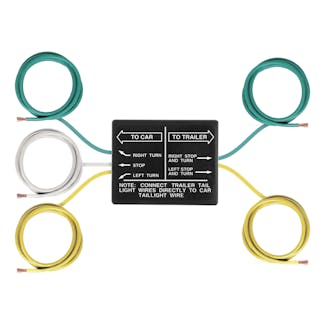CURT 58240 Non-Powered 3-to-2-Wire Taillight Converter (Bulk)