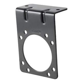 CURT 58510 Connector Mounting Bracket for 7-Way RV Blade (Heavy-Duty, Black)