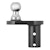 CURT 60602 Double Lock 2-5/16 Offset Gooseneck Ball (4 Rearward Offset)