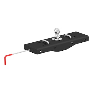 CURT 60619 Double Lock EZr Gooseneck Hitch, 2-5/16 Ball, 30K (Brackets Required)