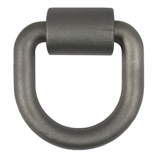 CURT 83760 3x 3 Weld-On Tie-Down D-Ring (8,833 lbs, Raw Steel)