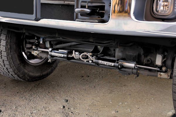 Fabtech FTS221162 Dual Steering Stabilizer System (Opposing Style) with Dirt Logic 2.25 Resi Shock