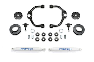 Fabtech K3167 3" Ball Joint UCA Lift Kith with Rear Performance Shocks