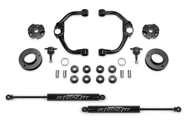 Fabtech K3168M 3" Ball Joint UCA Lift Kith with Rear Stealth Shocks