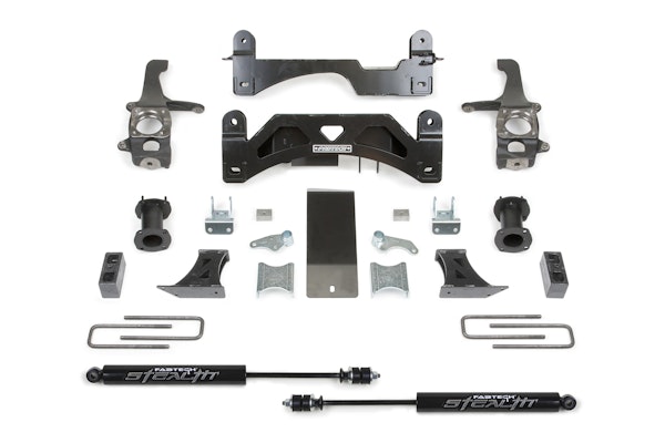 Fabtech K7054M 6" Basic System with Coilover Spacers, Rear Stealth Shocks