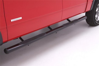 LUND 23676783 4 Inch Oval Straight Nerf Bar - Black