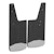 LUVERNE 250930 Front 12" x 20" Rubber Mud Guards, Select Dodge, Ram 1500, 2500, 3500 (2 Flaps)