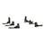 LUVERNE 277088-401113 Regal 7 Black Stainless 88" Oval Side Steps, Select Chevy Silverado, GMC Sierra