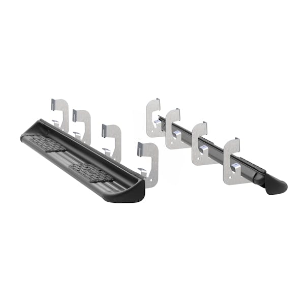 LUVERNE 280743-581443 Black Stainless Steel Side Entry Steps, Select Silverado, Sierra Crew Cab