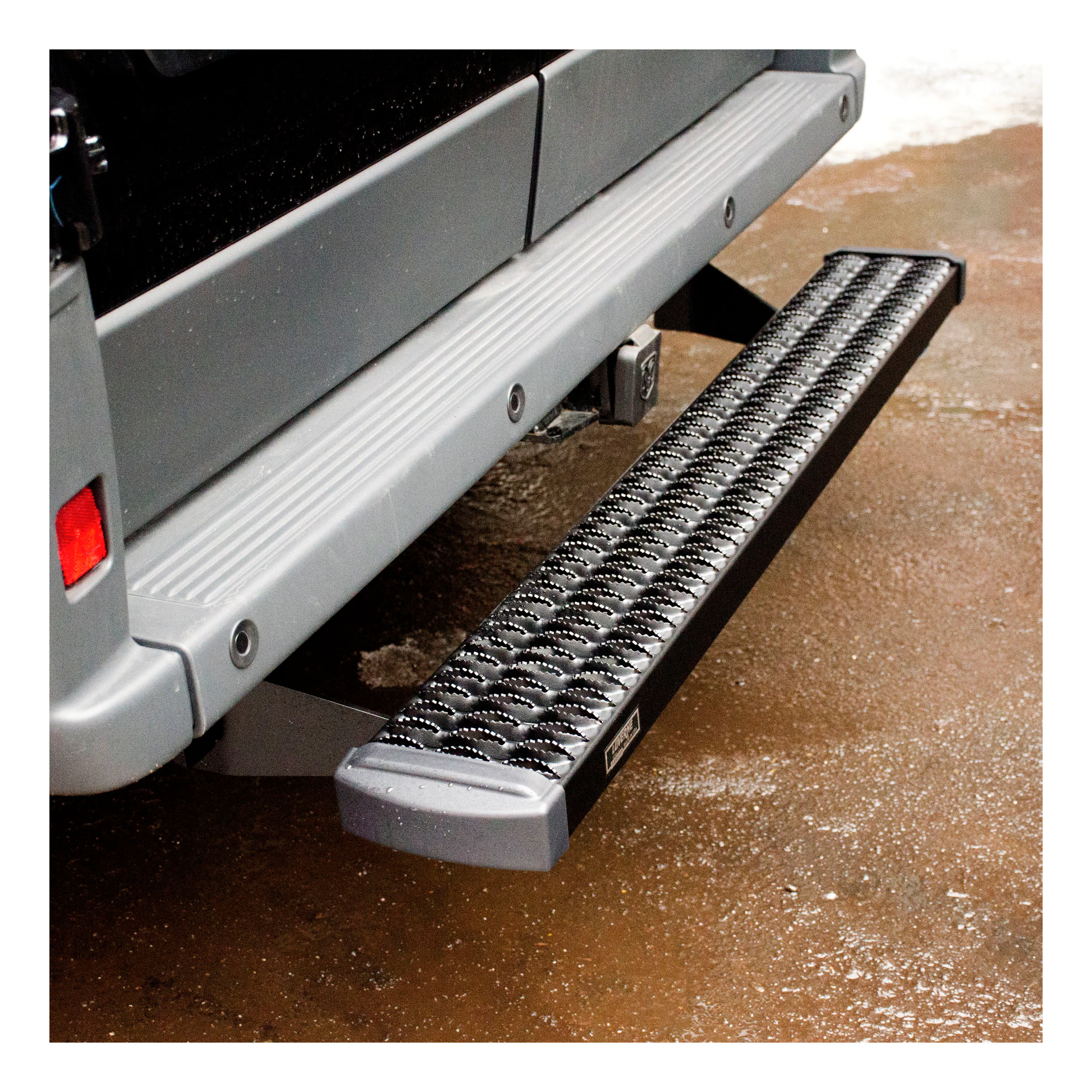 thumbnail image 2 of APS Black Drop Down Running Boards For Ford Transit Full Size Van 2015-2024 2 of 5