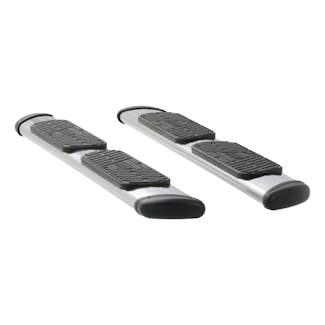 LUVERNE 477078-401445 Regal 7 Polished Stainless 78" Oval Steps, Select Silverado, Sierra Ext. Cab