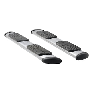 LUVERNE 477088-401445 Regal 7 Polished Stainless 88" Oval Side Steps, Select Silverado, Sierra Crew