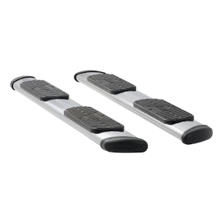 LUVERNE 477088 Regal 7 Polished Stainless 88" Oval Side Steps (No Brackets)
