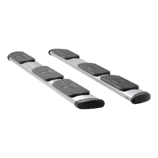 LUVERNE 477113 Regal 7 Polished Stainless 113" Oval Side Steps (No Brackets)