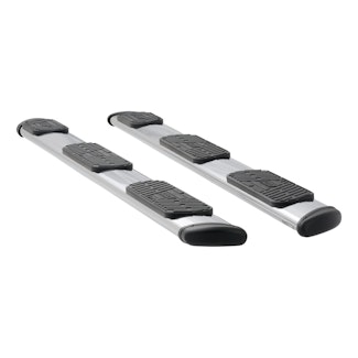 LUVERNE 477114 Regal 7 Polished Stainless 114" Oval Side Steps (No Brackets)