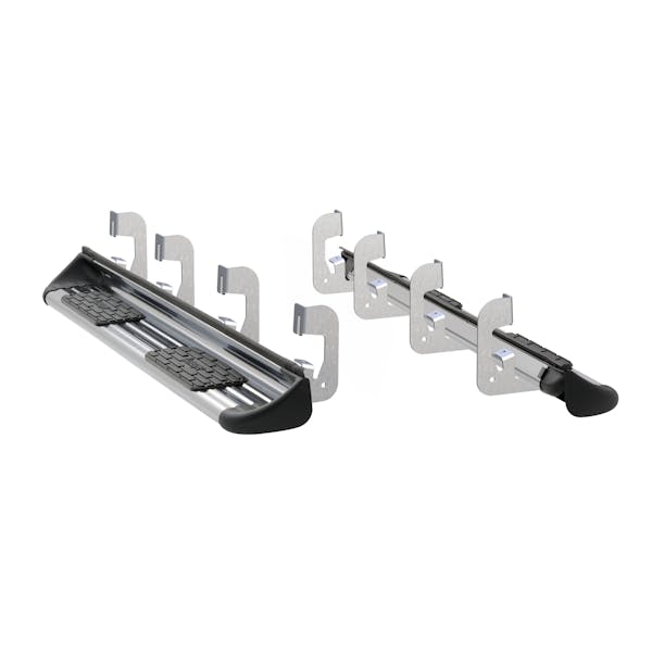 LUVERNE 480743-581443 Polished Stainless Steel Side Entry Steps, Select Silverado, Sierra Crew Cab