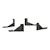 LUVERNE 583036-570340 O-Mega II 6" x 36" Silver Aluminum Side Steps, Select Chevy Express, GMC Savana