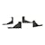 LUVERNE 584036-570340 O-Mega II 6" x 36" Black Aluminum Side Steps, Select Express, Savana