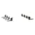 LUVERNE 584078-570752 O-Mega II 6" x 78" Black Aluminum Side Steps, Select Toyota Tundra