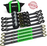 Rhino USA 2IN-HDKIT Rhino USA Heavy Duty Vehicle Tie Down Kit - Black