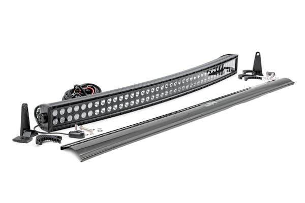Mold lotus Udelukke Rough Country 72940BL 40-inch Black Series Dual Row Curved CREE LED Light  Bar