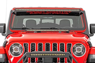 Rough Country RCH5100 Jeep 9-Inch LED Projection Headlights (Wrangler JL/JLU, Gladiator JT)