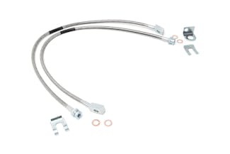 Rough Country 89702 Front Extended Stainless Steel Brake Lines for 4-6-inch Lifts