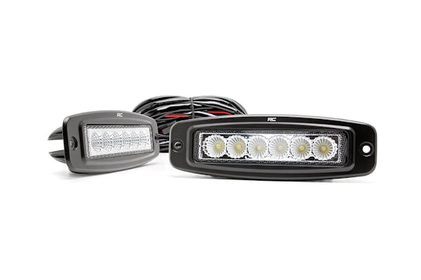 Rough Country 70916 6-inch Flush Mount LED Light Bars (Pair)