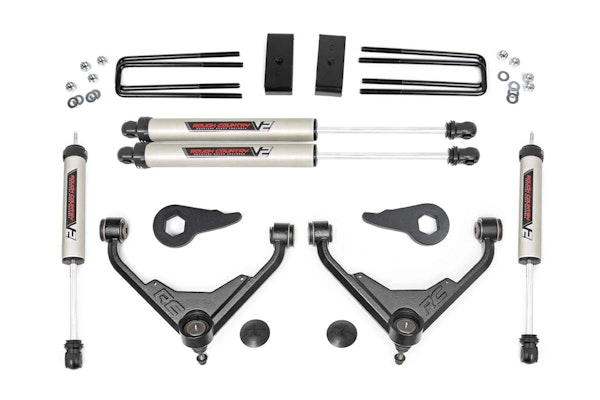 Rough Country 859670 3in GM Suspension Lift Kit (01-10 2500/ 3500 PU/SUV 2wd/4wd | FT RPO)