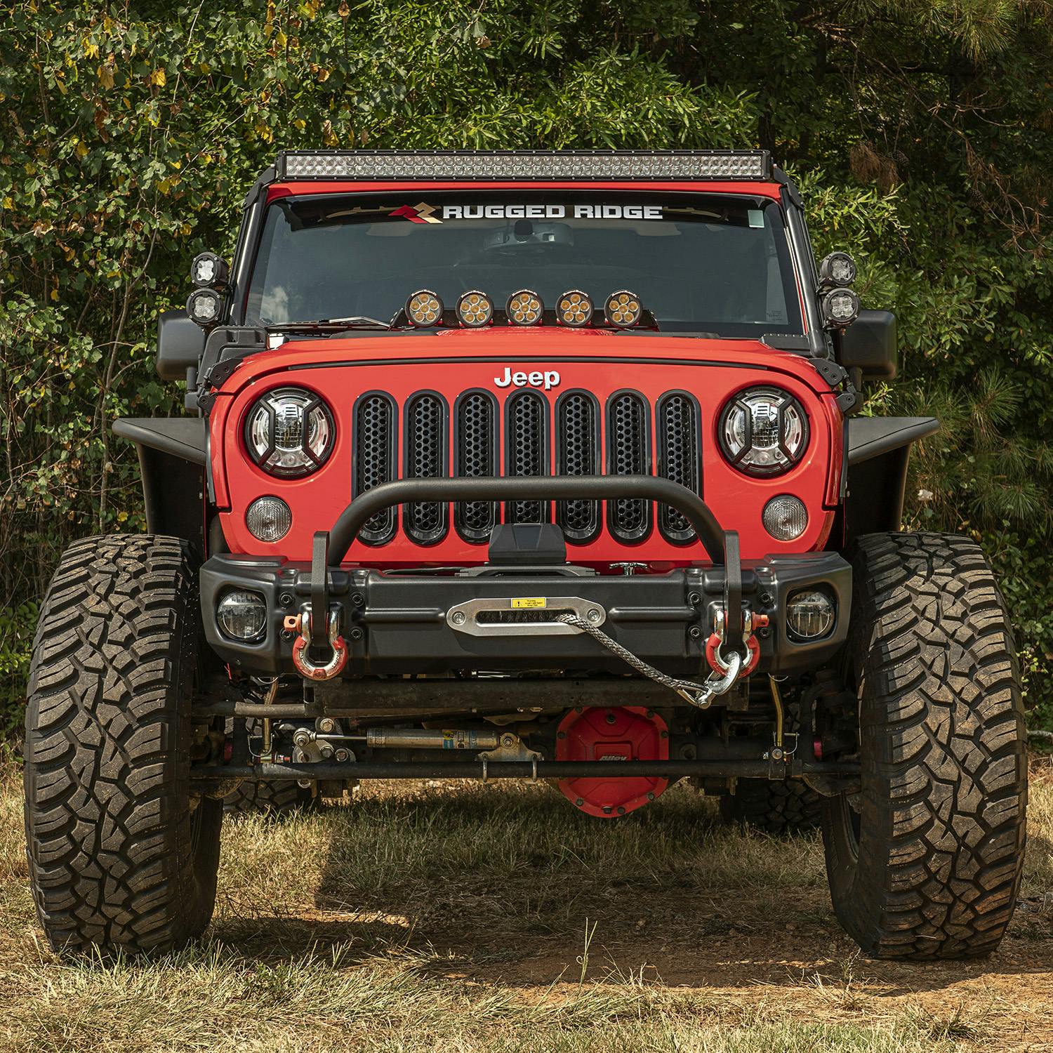Rugged Ridge 11549.14 Arcus Front Bumper Tube Overrider, Black Rugged Ridge 11549.14 Arcus Front Bumper Tube Overrider, Black