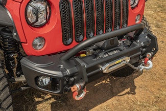 Rugged Ridge 11549.14 Arcus Front Bumper Tube Overrider, Black