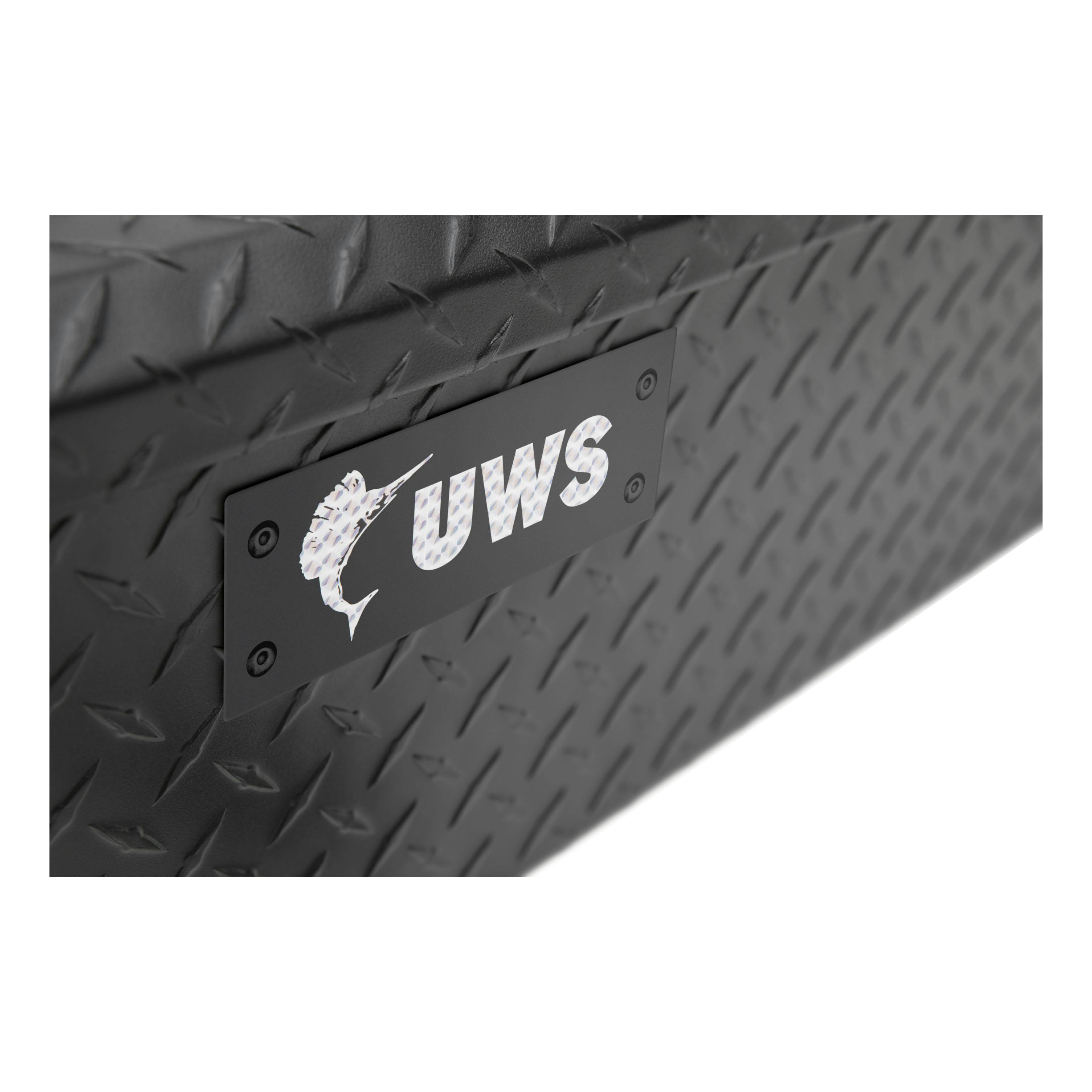 UWS EC10893-PR 59-Inch Matte Black Aluminum UTV Tool Box for Select Polaris Ranger 