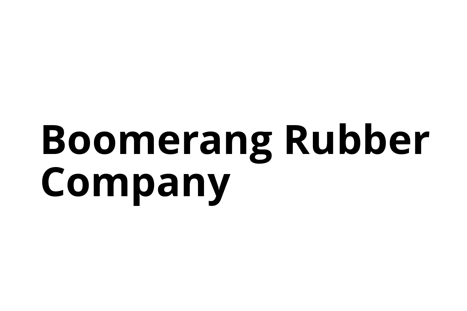 Boomerang Rubber Company