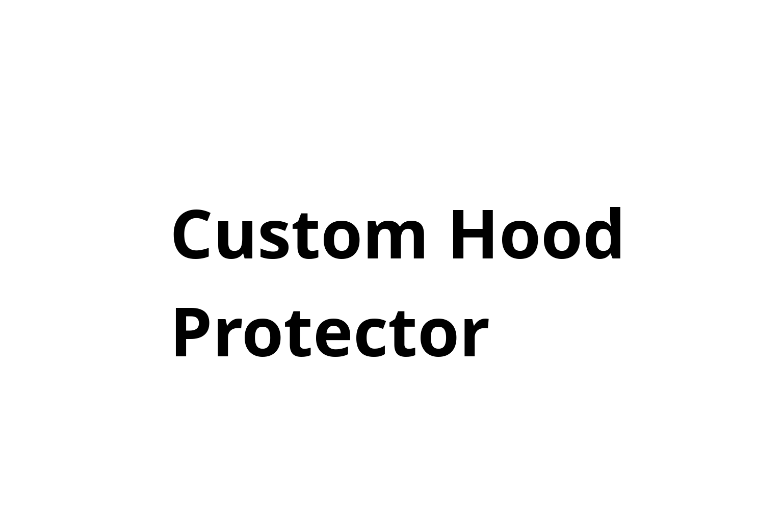 Custom Hood Protector