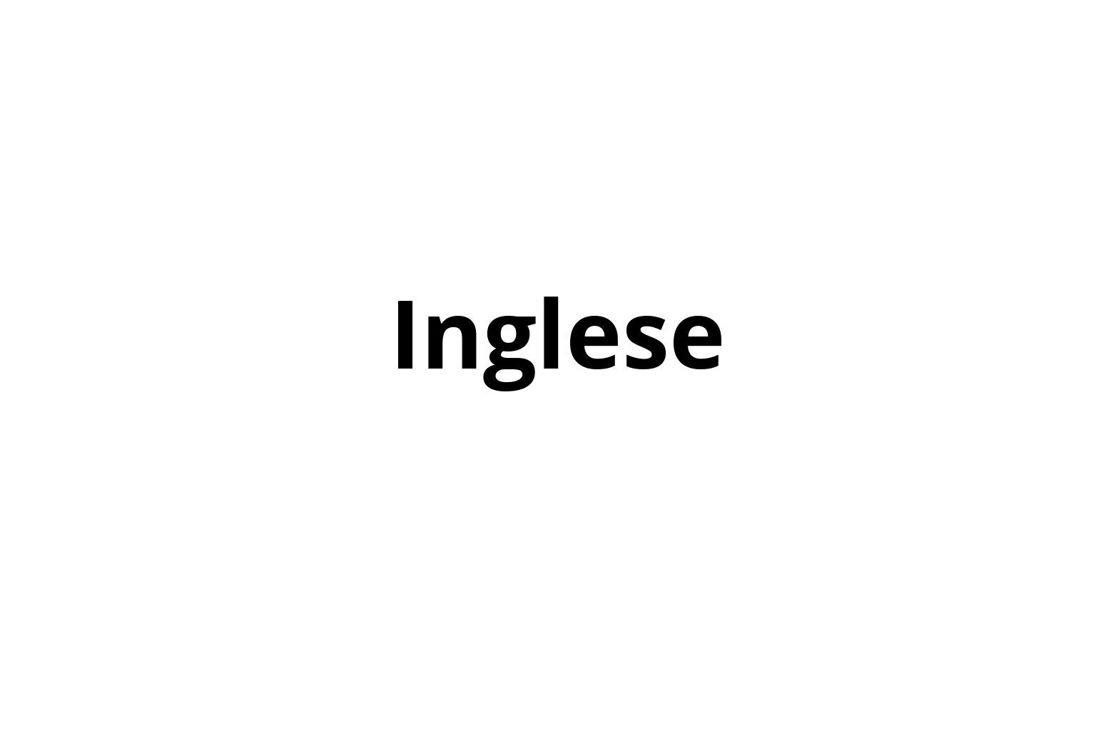 Inglese