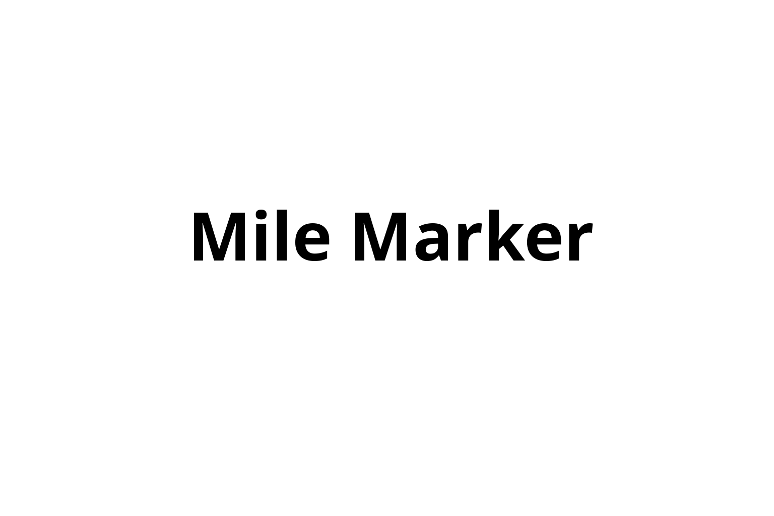 Mile Marker