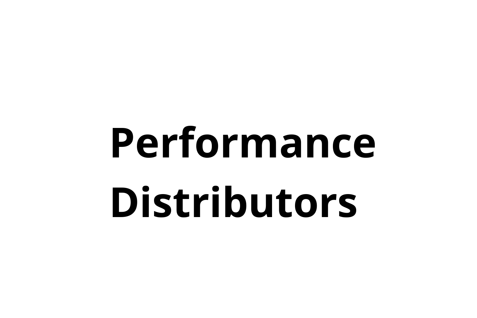 PERFORMANCE DISTRIBUTORS