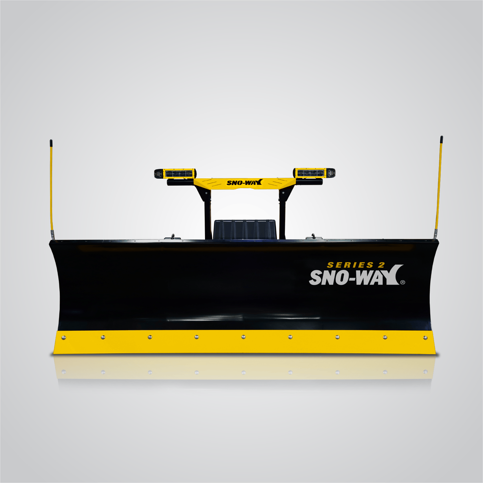 Sno-Way 29HD Series snow plow on a heavy duty truck